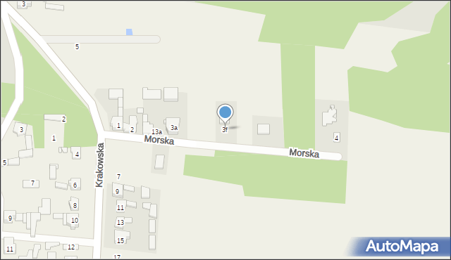 Parkoszowice, Morska, 3f, mapa Parkoszowice