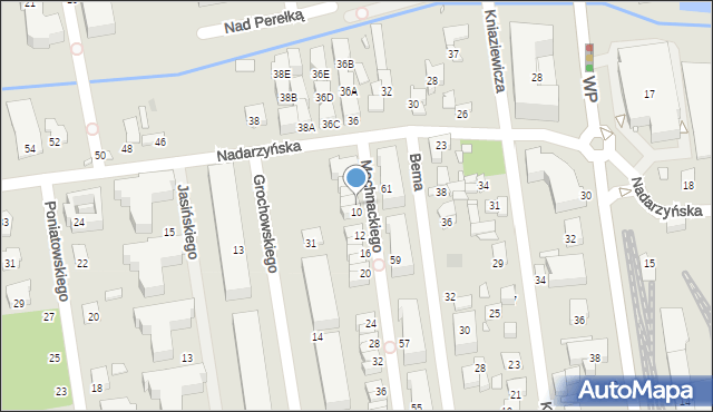 Piaseczno, Mochnackiego Maurycego, 8, mapa Piaseczno
