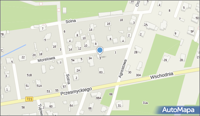 Piaseczno, Morelowa, 3, mapa Piaseczno