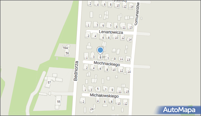 Piekary Śląskie, Mochnackiego Maurycego, 5, mapa Piekary Śląskie