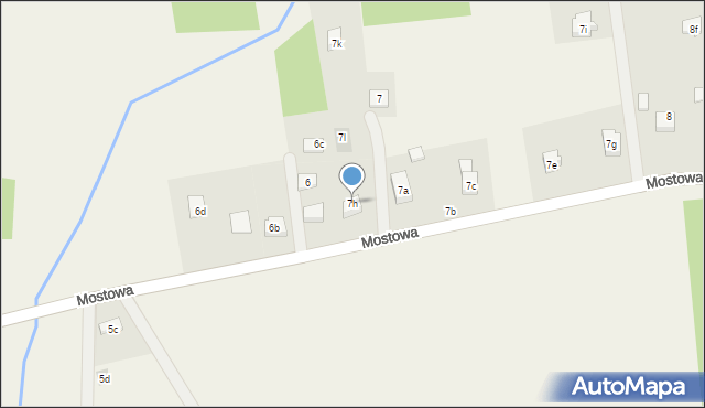 Pinczyn, Mostowa, 7h, mapa Pinczyn