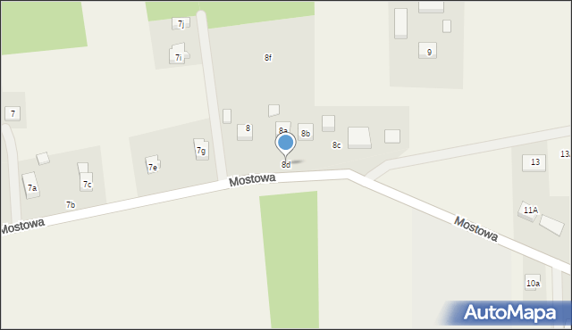 Pinczyn, Mostowa, 8d, mapa Pinczyn