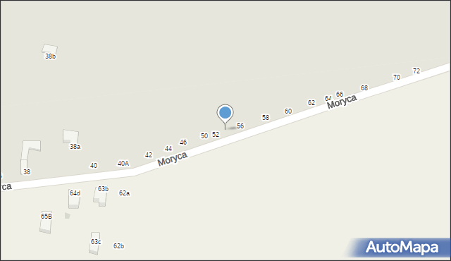 Piotrków Trybunalski, Moryca, 54, mapa Piotrków Trybunalski