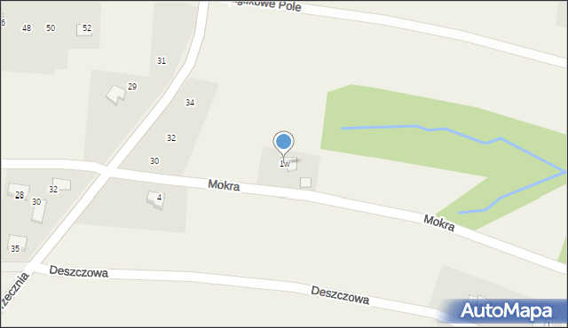 Pisarzowice, Mokra, 1w, mapa Pisarzowice