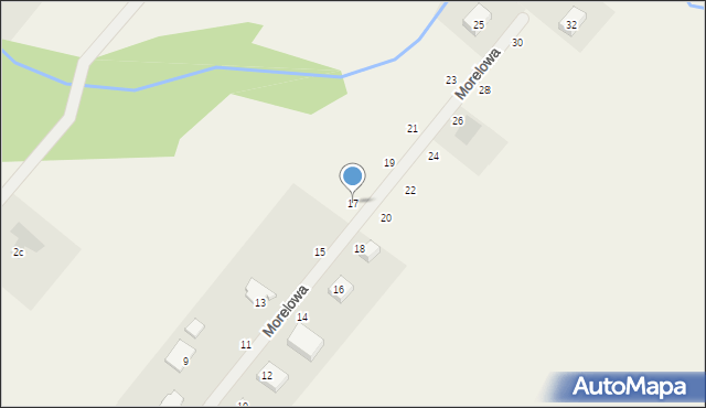 Podgórz, Morelowa, 17, mapa Podgórz