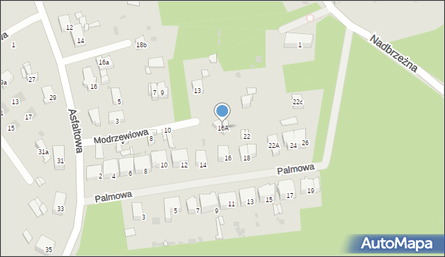 Police, Modrzewiowa, 16A, mapa Police