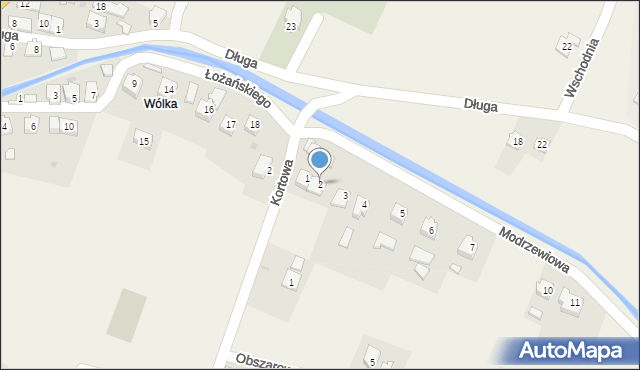 Posada Zarszyńska, Modrzewiowa, 2, mapa Posada Zarszyńska