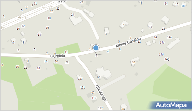 Przemyśl, Monte Cassino, 2, mapa Przemyśla