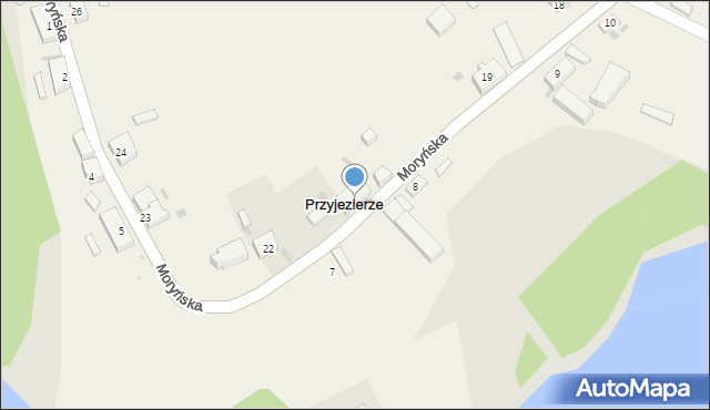 Przyjezierze, Moryńska, 20, mapa Przyjezierze