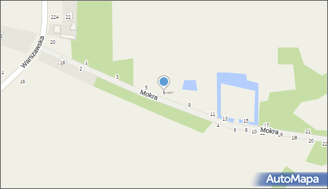 Psucin, Mokra, 7, mapa Psucin