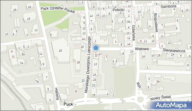 Puck, Morskiego Dywizjonu Lotniczego, 11, mapa Puck