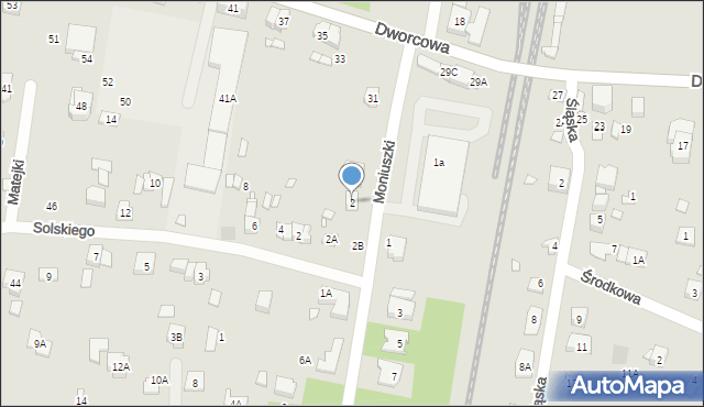 Puszczykowo, Moniuszki Stanisława, 2, mapa Puszczykowo