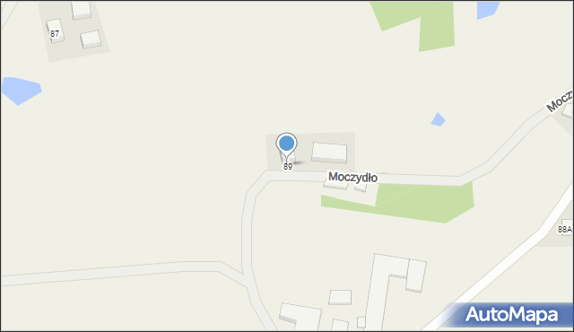 Puzdrowo, Moczydło, 89, mapa Puzdrowo