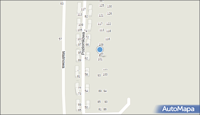 Pyskowice, Morelowa, 103, mapa Pyskowice