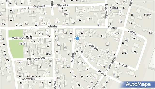 Radom, Mokra, 32, mapa Radomia