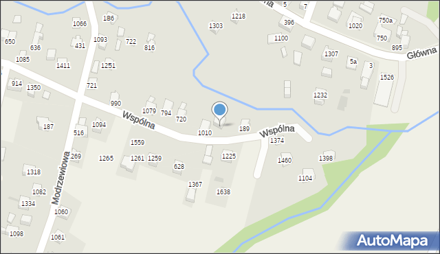 Radziechowy, Modrzewiowa, 1394, mapa Radziechowy