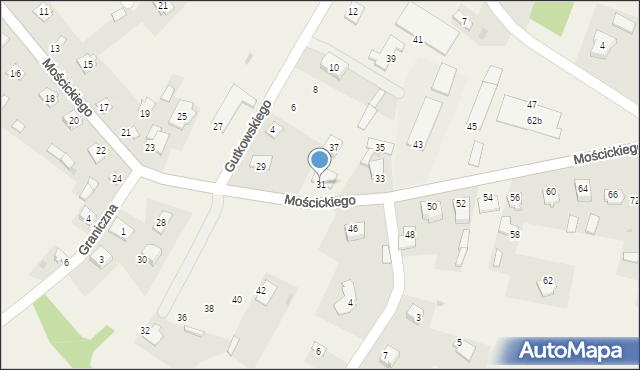 Regimin, Mościckiego Ignacego, 31, mapa Regimin