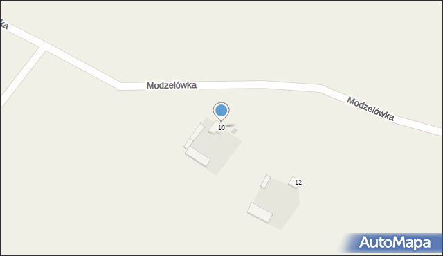 Ruda, Modzelówka, 10, mapa Ruda