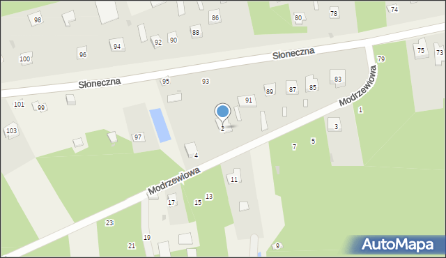 Rudnik Wielki, Modrzewiowa, 2, mapa Rudnik Wielki