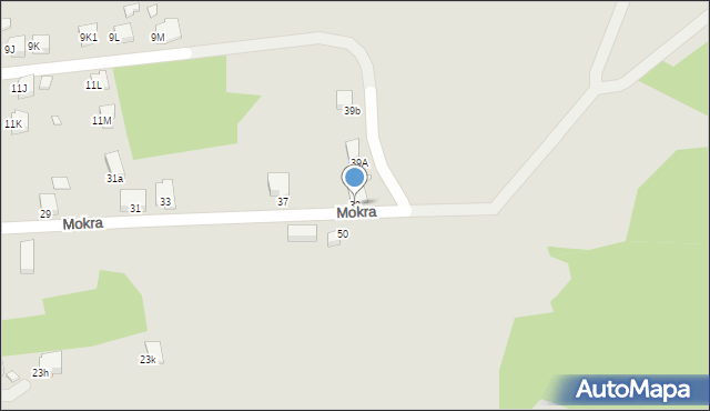 Rybnik, Mokra, 39, mapa Rybnika