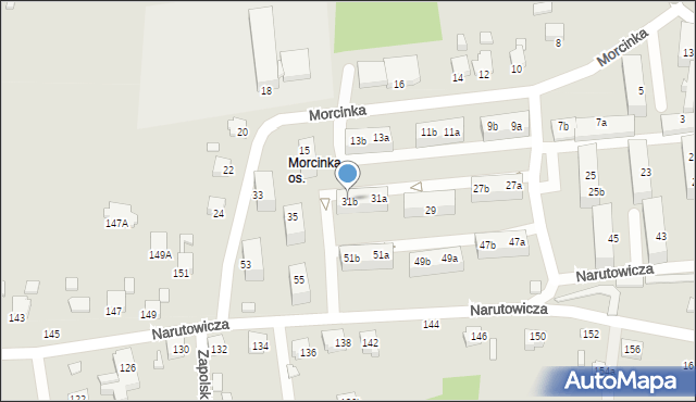 Rybnik, Morcinka Gustawa, 31b, mapa Rybnika