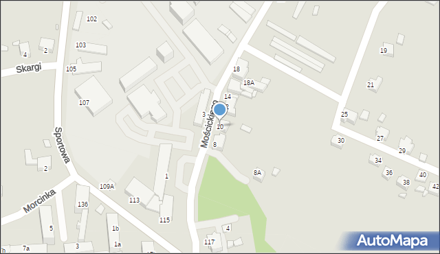 Rybnik, Mościckiego Ignacego, 10, mapa Rybnika