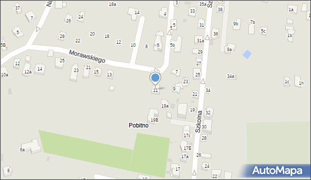Rzeszów, Morawskiego Szczęsnego, 11, mapa Rzeszów