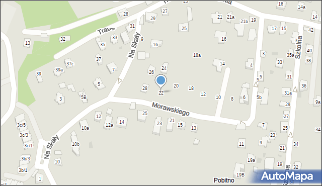 Rzeszów, Morawskiego Szczęsnego, 22, mapa Rzeszów
