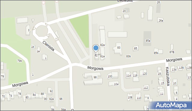 Rzeszów, Morgowa, 81, mapa Rzeszów