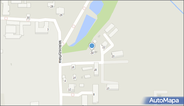 Sandomierz, Mokoszyńska, 24, mapa Sandomierza