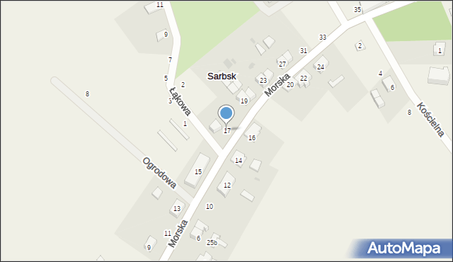 Sarbsk, Morska, 17, mapa Sarbsk