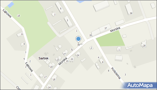 Sarbsk, Morska, 33, mapa Sarbsk