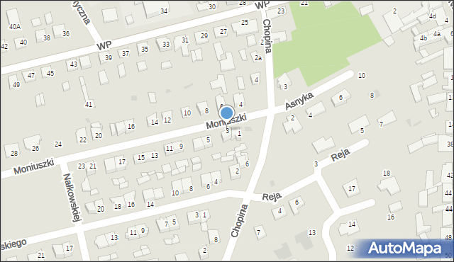 Sępólno Krajeńskie, Moniuszki Stanisława, 3, mapa Sępólno Krajeńskie