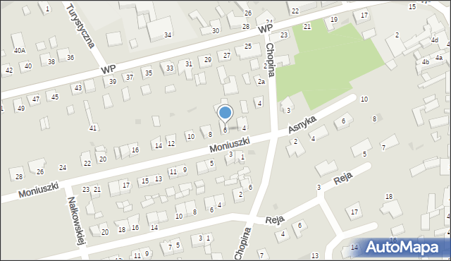 Sępólno Krajeńskie, Moniuszki Stanisława, 6, mapa Sępólno Krajeńskie
