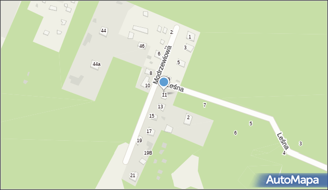 Sielpia Wielka, Modrzewiowa, 11, mapa Sielpia Wielka