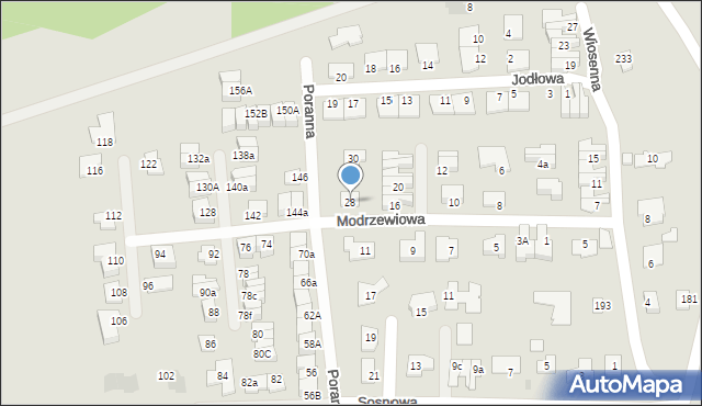 Siemianowice Śląskie, Modrzewiowa, 28, mapa Siemianowice Śląskie