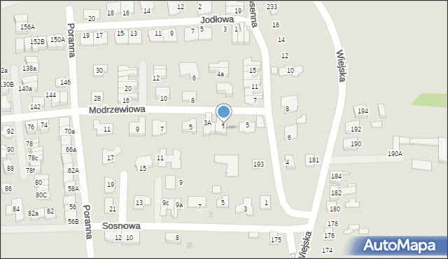 Siemianowice Śląskie, Modrzewiowa, 3, mapa Siemianowice Śląskie
