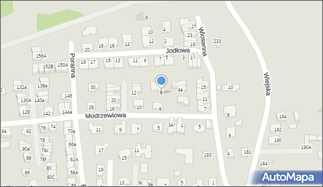 Siemianowice Śląskie, Modrzewiowa, 6, mapa Siemianowice Śląskie