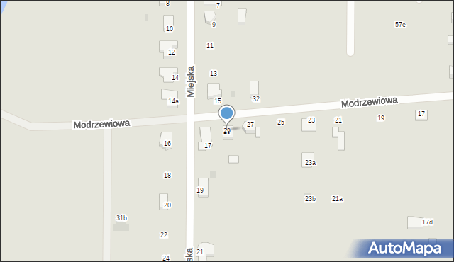 Sieradz, Modrzewiowa, 29, mapa Sieradz