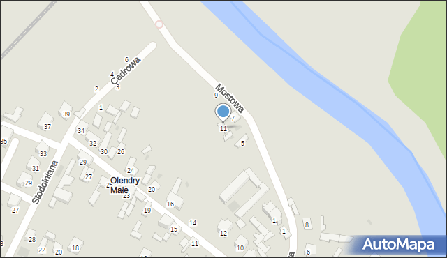Sieradz, Mostowa, 11, mapa Sieradz