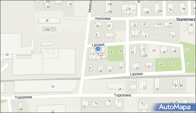 Skarbimierz-Osiedle, Modrzewiowa, 9c, mapa Skarbimierz-Osiedle