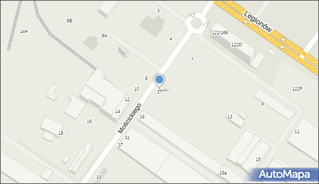Skarżysko-Kamienna, Mościckiego Ignacego, Prezydenta RP, 17, mapa Skarżysko-Kamienna