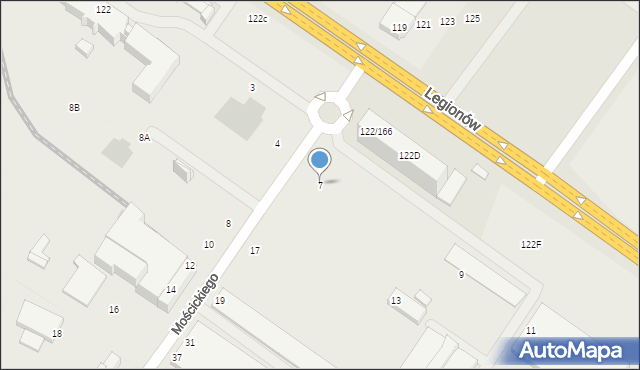 Skarżysko-Kamienna, Mościckiego Ignacego, Prezydenta RP, 20, mapa Skarżysko-Kamienna