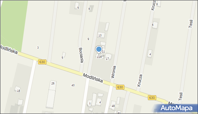 Skierdy, Modlińska, 11A, mapa Skierdy