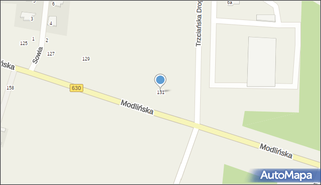 Skierdy, Modlińska, 131, mapa Skierdy