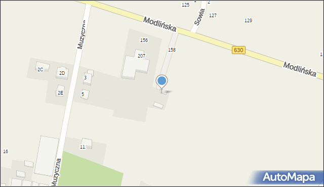 Skierdy, Modlińska, 158, mapa Skierdy