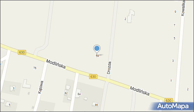 Skierdy, Modlińska, 59, mapa Skierdy