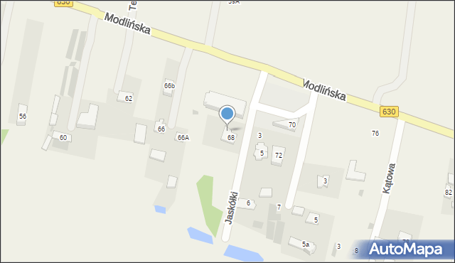 Skierdy, Modlińska, 68a, mapa Skierdy