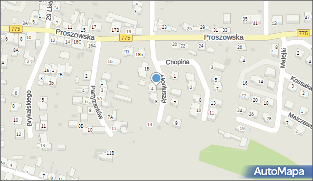 Słomniki, Moniuszki Stanisława, 6, mapa Słomniki