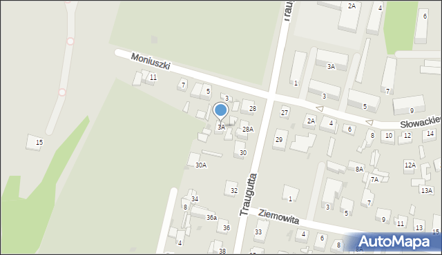 Sochaczew, Moniuszki Stanisława, 3A, mapa Sochaczew
